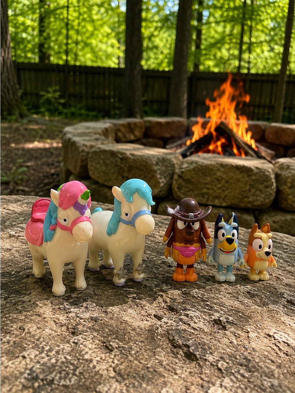 Bluey figures — Pony Lady Bingo Unipony Pony Rides Stable Playset Pieces Rare